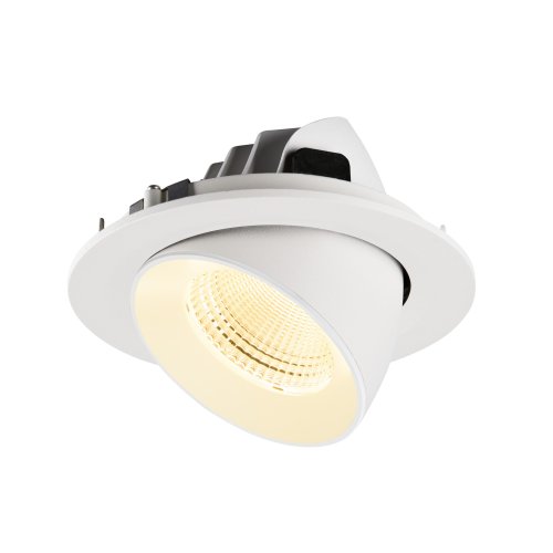 SLV NUMINOS&reg; GIMBLE L, plafondinbouwarmatuur, 3000 K, 55&deg;, IP20, rond, wit - Slv 1009737 6 rgb - 20027842