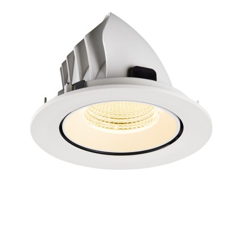 SLV NUMINOS&reg; GIMBLE L, plafondinbouwarmatuur, 3000 K, 55&deg;, IP20, rond, wit - Slv 1009737 7 rgb - 20027842