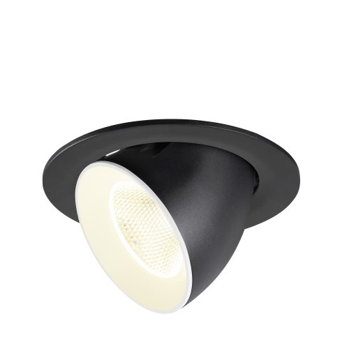 SLV NUMINOS&reg; GIMBLE L, plafondinbouwarmatuur 4000K, 20&deg;, IP20, rond, zwart - Slv 1009740 1 h rgb - 20027844