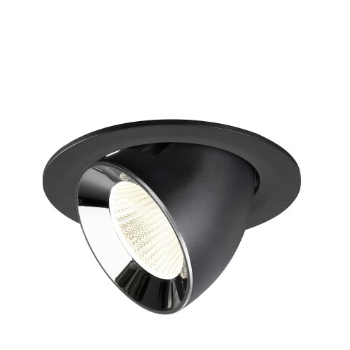 SLV NUMINOS&reg; GIMBLE L, black/chrome recessed ceiling light 4000 K 40&deg; - Slv 1009744 1 h rgb - 20171989