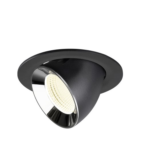 SLV NUMINOS&reg; GIMBLE L, black/chrome recessed ceiling light 4000 K 55&deg; - Slv 1009747 1 h rgb - 20171990