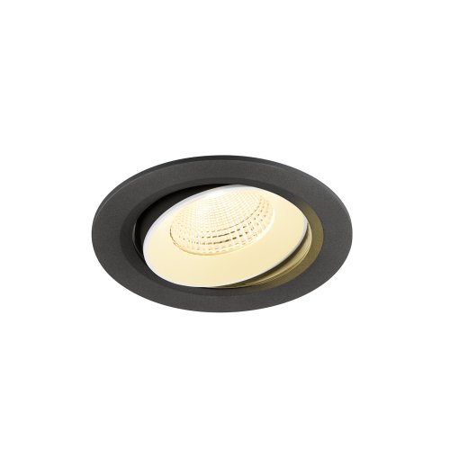 SLV NUMINOS&reg; MOVE L, plafondinbouwarmatuur 3000K, 55&deg;, IP20, rond, zwart / - Slv 1009835 1 h rgb - 20027892