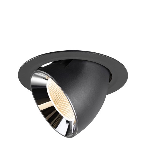 SLV NUMINOS&reg; GIMBLE XL, black/chrome recessed ceiling light 2700 K 20&deg; - Slv 1009866 1 h rgb - 20003739