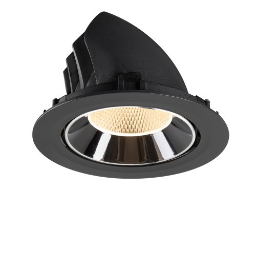SLV NUMINOS&reg; GIMBLE XL, black/chrome recessed ceiling light 2700 K 20&deg; - Slv 1009866 7 rgb - 20003739