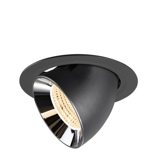 SLV NUMINOS&reg; GIMBLE XL, black/chrome recessed ceiling light 2700 K 55&deg; - Slv 1009872 1 h rgb - 20003737