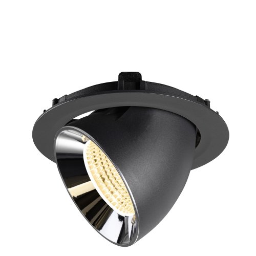 SLV NUMINOS&reg; GIMBLE XL, black/chrome recessed ceiling light 3000 K 55&deg; - Slv 1009890 5 rgb - 20003788