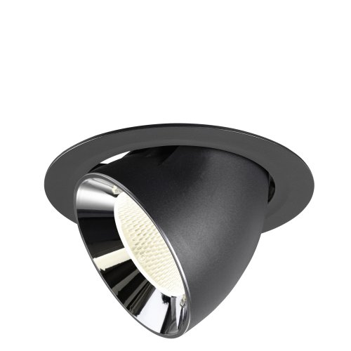 SLV NUMINOS&reg; GIMBLE XL, black/chrome recessed ceiling light 4000 K 20&deg; - Slv 1009902 1 h rgb - 20172042