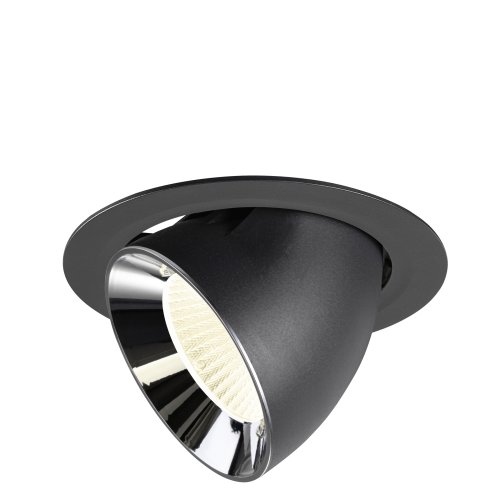 SLV NUMINOS&reg; GIMBLE XL, black/chrome recessed ceiling light 4000 K 40&deg; - Slv 1009905 1 h rgb - 20172043