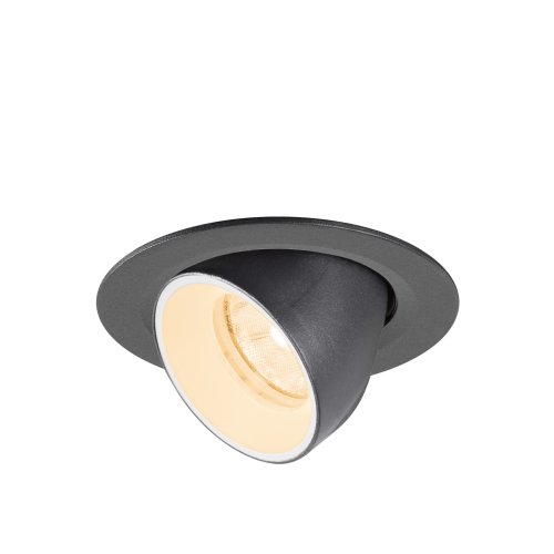SLV NUMINOS&reg; GIMBLE XS, plafondinbouwarmatuur 2700K, 20&deg;, IP20, rond, zwar - Slv 1010027 1 h rgb - 20027987