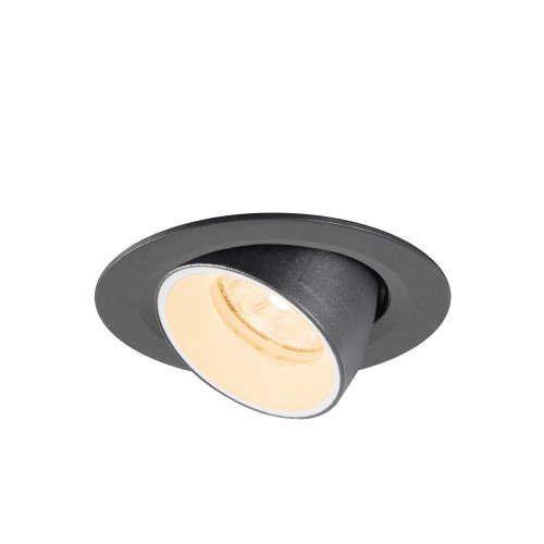 SLV NUMINOS&reg; GIMBLE XS, plafondinbouwarmatuur 2700K, 20&deg;, IP20, rond, zwar - Slv 1010027 3 rgb - 20027987