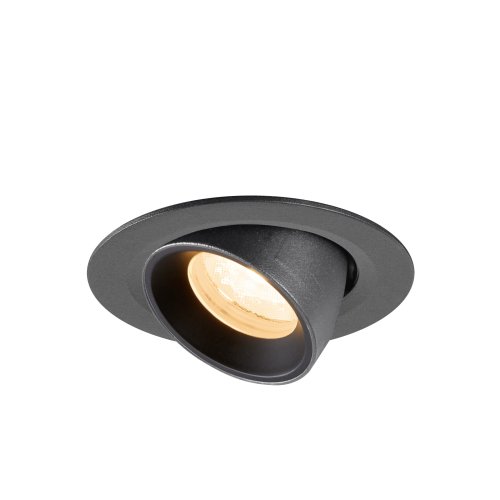 SLV NUMINOS&reg; GIMBLE XS, plafondinbouwarmatuur 2700K, 40&deg;, IP20, rond, zwar - Slv 1010029 3 rgb - 20027988