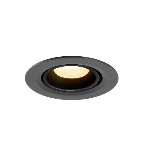 SLV NUMINOS&reg; GIMLE XS, plafondinbouwarmatuur 3000K, 20&deg;, IP20, rond, zwart - Slv 1010044 4 rgb - 20027995