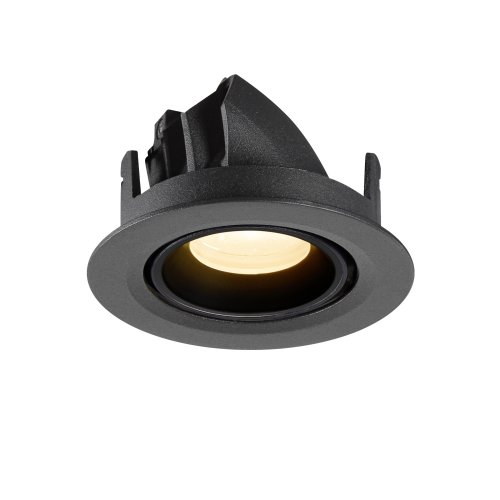 SLV NUMINOS&reg; GIMLE XS, plafondinbouwarmatuur 3000K, 20&deg;, IP20, rond, zwart - Slv 1010044 7 rgb - 20027995