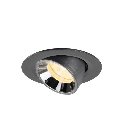 SLV NUMINOS&reg; GIMBLE XS, black/chrome recessed ceiling light 3000 K 20&deg; - Slv 1010046 3 rgb - 20172113