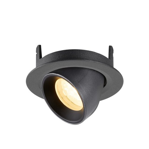 SLV NUMINOS&reg; GIMLE XS, plafondinbouwarmatuur 3000K, 40&deg;, IP20, rond, zwart - Slv 1010047 5 rgb - 20027997