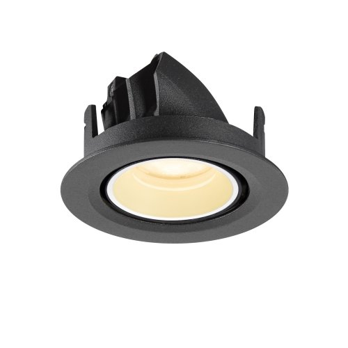 SLV NUMINOS&reg; GIMBLE XS, plafondinbouwarmatuur, 3000 K, 55&deg;, IP20, rond zwa - Slv 1010051 7 rgb - 20028000