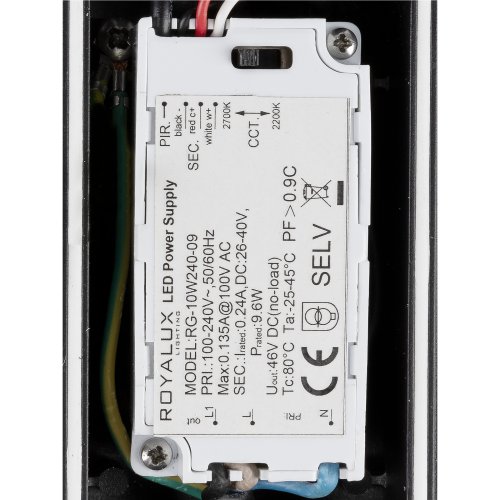 SLV TAHA II 90, staande armatuur, SENSOR, 2200/2700 K, IP54, cilindervormi - Slv 1010201 d1 rgb - 20028117