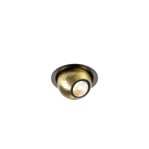 SLV DYSKO, plafondinbouwarmatuur, rond, FASE, 2700K, 6,4 W, 36&deg;, zwart/gou - Slv 1010353 1 h rgb - 20028193