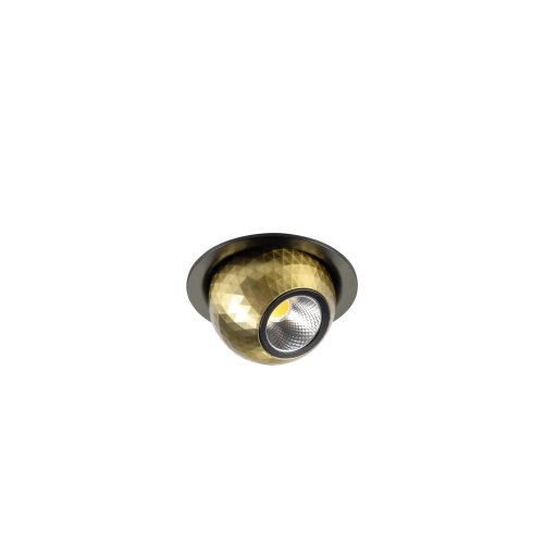 SLV DYSKO, plafondinbouwarmatuur, rond, FASE, 2700K, 6,4 W, 36&deg;, zwart/gou - Slv 1010353 2 rgb - 20028193
