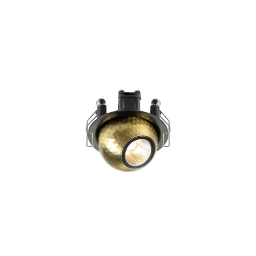 SLV DYSKO, plafondinbouwarmatuur, rond, FASE, 2700K, 6,4 W, 36&deg;, zwart/gou - Slv 1010353 3 rgb - 20028193
