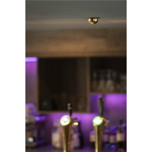 SLV DYSKO, plafondinbouwarmatuur, rond, FASE, 2700K, 6,4 W, 36&deg;, zwart/gou - Slv 1010353 a1 h rgb - 20028193