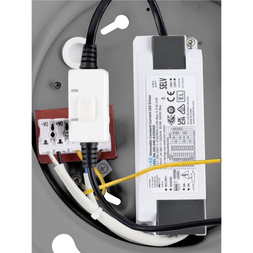 SLV PANEL 60, plafondopbouwarmatuur, rond, DALI, 3000/4000K, 29W, 90&deg;, wit - Slv 1010425 d1 rgb - 20028233