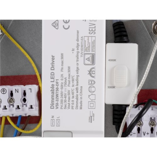 SLV PANEL 60, pendelarmatuur, rond, FASE, pendellengte 200 cm, 3000/4000K, - Slv 1010426 d2 rgb - 20028234