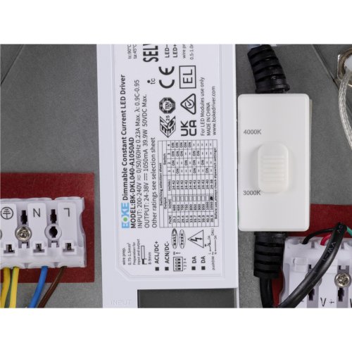 SLV PANEL 60, pendelarmatuur, rond, DALI, pendellengte 200 cm, 3000/4000K, - Slv 1010428 d2 rgb - 20028236