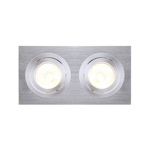 SLV NEW TRIA II GU10 downlight, rechthoekig, geborsteld aluminium, max. 2x - Slv 111362 4 rgb - 20028448