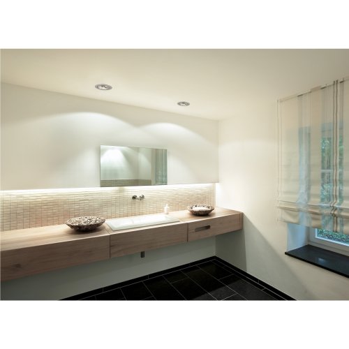 SLV NEW TRIA ES111 downlight, rond , geborsteld aluminium, GU10, max. 75 W - Slv 111380 a1 h rgb - 20028449