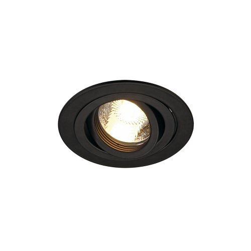 SLV NEW TRIA GU10 ROUND downlight, mat zwart, max. 50 W, incl. klemveren - Slv 111710 1 h rgb - 20028453