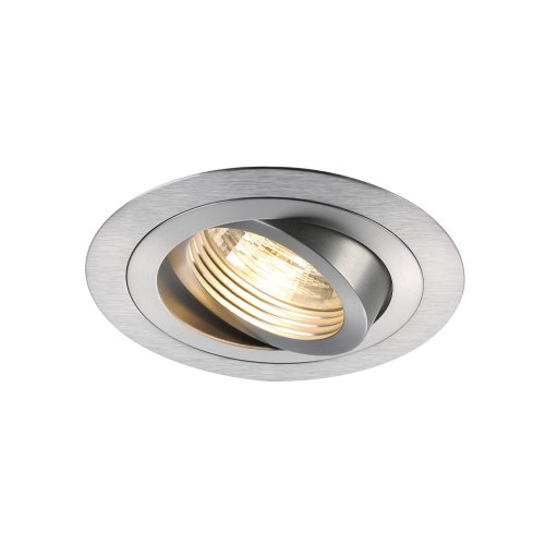 SLV NEW TRIA GU10 ROUND downlight, geborsteld aluminium, max. 50 W, incl.  - Slv 111716 1 h rgb - 20028455
