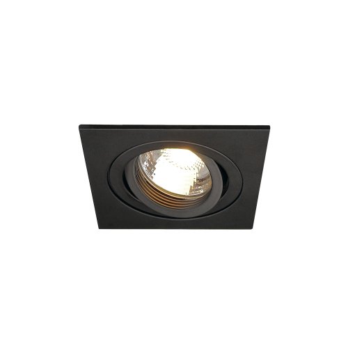SLV NEW TRIA I GU10 downlight, vierkant, mat zwart, max. 50 W , incl. klem - Slv 111720 1 h rgb - 20028456