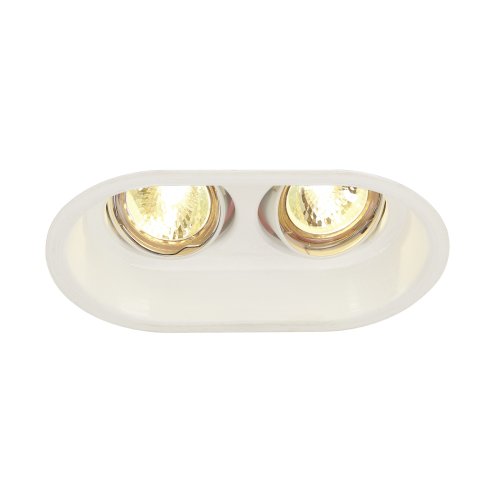 SLV HORN 2 TURNO MR16 plafond- inbouwlamp, ovaal, mat wit 2xG5,3, max. 2x5 - Slv 113101 1 rgb - 20028476