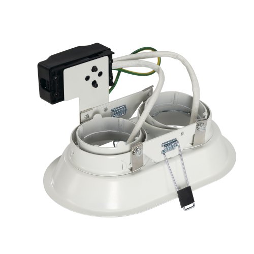 SLV HORN 2 TURNO GU10 plafond- inbouwlamp, ovaal, mat wit max. 2x50 W - Slv 113111 2 rgb - 20028478