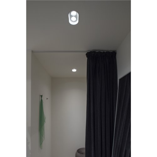 SLV HORN 2 TURNO GU10 plafond- inbouwlamp, ovaal, mat wit max. 2x50 W - Slv 113111 a1 h rgb - 20028478
