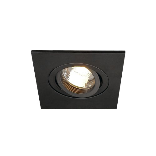 SLV NEW TRIA XL SQUARE GU10 downlight, mat zwart, max. 50 W, incl. spiraal - Slv 113450 1 h rgb - 20028492
