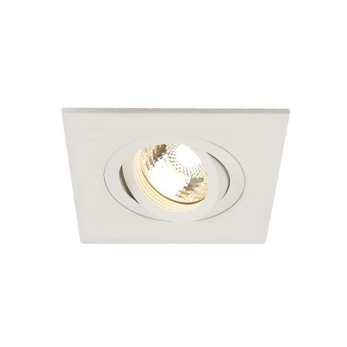 SLV NEW TRIA XL SQUARE GU10 downlight, mat wit, max. 50 W, incl. spiraalve - Slv 113451 1 h rgb - 20028493