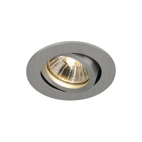 SLV NEW TRIA 68 GU10 ROUND downlight, geborsteld aluminium, max. 50 W, inc - Slv 113466 1 h rgb - 20028497