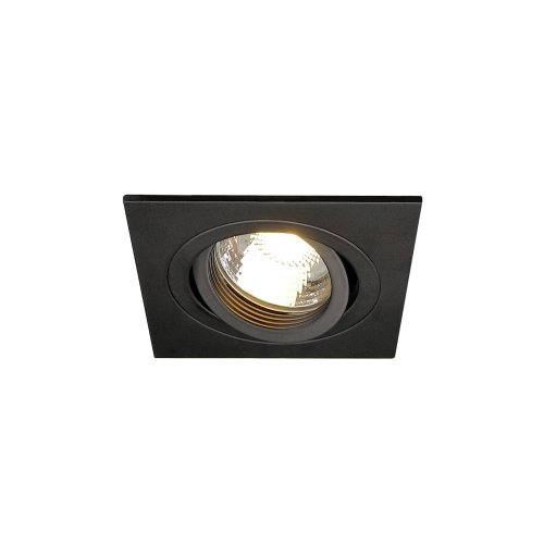 SLV NEW TRIA I MR16 downlight, vierkant, mat zwart, max. 50 W , incl. spir - Slv 113481 1 h rgb - 20028500