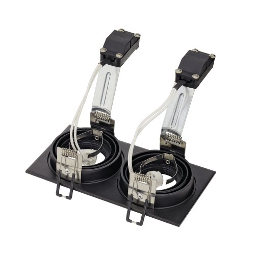 SLV NEW TRIA II MR16 downlight, rechthoekig, mat zwart, max. 2x50 W, incl. - Slv 113482 2 rgb - 20028501