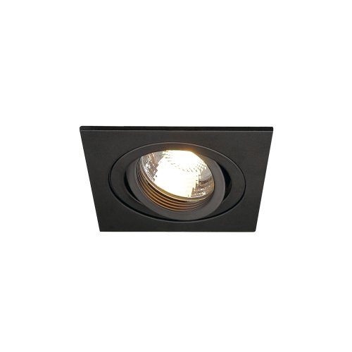 SLV NEW TRIA I GU10 downlight, vierkant, mat zwart, max. 50 W , incl. spir - Slv 113491 1 h rgb - 8824004