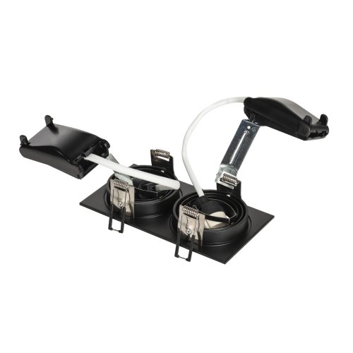 SLV new tria 2 gu10 square zwart 2xgu10 klemveer 113492 - Slv 113492 2 rgb - 8824036