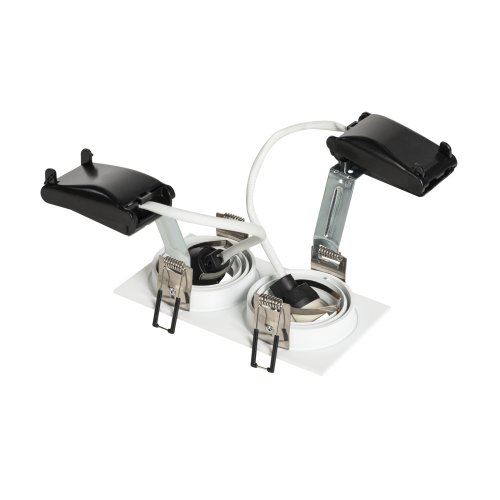 SLV new tria 2 gu10 square wit 2xgu10 klemveer 113512 - Slv 113512 2 rgb - 8824007
