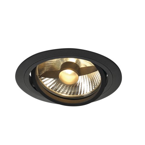SLV NEW TRIA ES111 ROUND inbouwarmatuur, mat zwart, max. 75 W, incl. klemv - Slv 113550 1 h rgb - 20028512