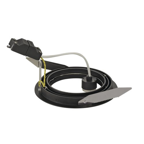SLV NEW TRIA ES111 ROUND inbouwarmatuur, mat zwart, max. 75 W, incl. klemv - Slv 113550 2 rgb - 20028512