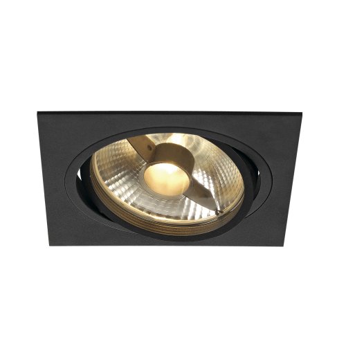 SLV NEW TRIA ES111 SQUARE inbouwarmatuur, zwart, GU10, max. 75 W, incl. kl - Slv 113830 1 h rgb - 20028513