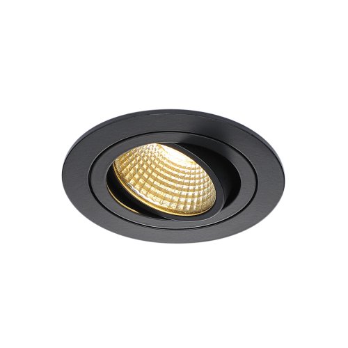 SLV NEW TRIA DL ROUND Set downlight, mat zwart, 6 W, 38&deg; , 2700 K, incl. D - Slv 113870 1 h rgb - 20208424