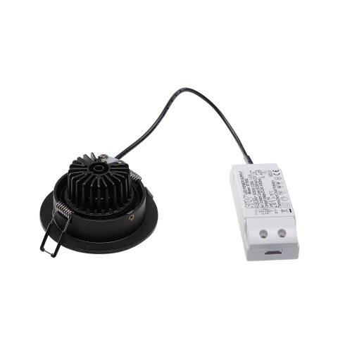 SLV NEW TRIA DL ROUND Set downlight, mat zwart, 6 W, 38&deg; , 2700 K, incl. D - Slv 113870 2 rgb - 20208424