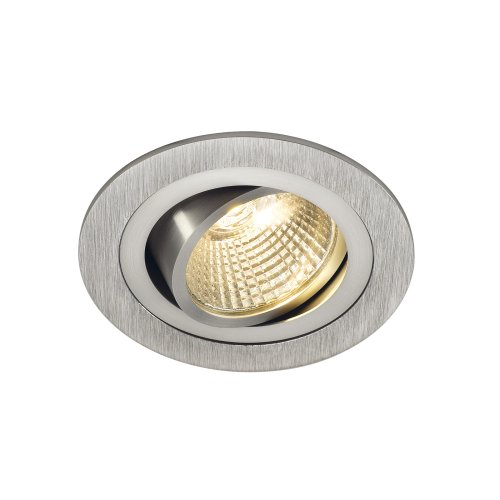 SLV NEW TRIA LED DL ROUND Set, downlight, geborsteld aluminium, 6 W, 38&deg;,  - Slv 113876 1 h rgb - 20028518